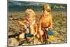 Children Playing in Sand, Cape May, New Jersey-null-Mounted Art Print