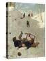 Children Playing in the Snow-Carl Kronberger-Stretched Canvas