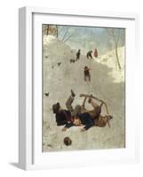 Children Playing in the Snow-Carl Kronberger-Framed Giclee Print