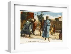 Children Playing in the Street in Dakar, Senegal-null-Framed Photographic Print