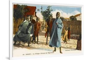 Children Playing in the Street in Dakar, Senegal-null-Framed Photographic Print