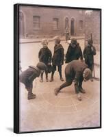 Children Playing in the Streets of London-null-Framed Photographic Print