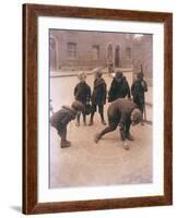 Children Playing in the Streets of London-null-Framed Photographic Print