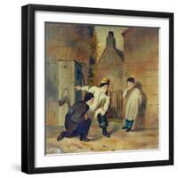 Children Playing Near Parish Church-Gott-Framed Giclee Print