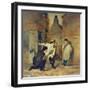 Children Playing Near Parish Church-Gott-Framed Giclee Print