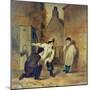 Children Playing Near Parish Church-Gott-Mounted Giclee Print