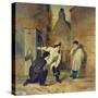 Children Playing Near Parish Church-Gott-Stretched Canvas