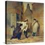 Children Playing Near Parish Church-Gott-Stretched Canvas