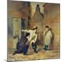 Children Playing Near Parish Church-Gott-Mounted Giclee Print