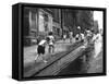 Children Playing on 103rd Street in Puerto Rican Community in Harlem-Ralph Morse-Framed Stretched Canvas