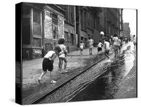 Children Playing on 103rd Street in Puerto Rican Community in Harlem-Ralph Morse-Stretched Canvas