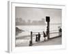 Children Playing on the Banks of the River Thames, Chiswick, London-null-Framed Photographic Print