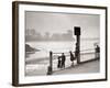 Children Playing on the Banks of the River Thames, Chiswick, London-null-Framed Photographic Print