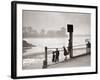 Children Playing on the Banks of the River Thames, Chiswick, London-null-Framed Photographic Print