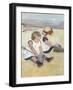 Children Playing on the Beach, 1884-Mary Stevenson Cassatt-Framed Premium Giclee Print