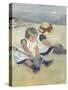 Children Playing on the Beach, 1884-Mary Cassatt-Stretched Canvas