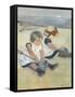 Children Playing on the Beach, 1884-Mary Cassatt-Framed Stretched Canvas