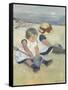 Children Playing on the Beach, 1884-Mary Cassatt-Framed Stretched Canvas