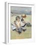 Children Playing on the Beach, 1884-Mary Cassatt-Framed Giclee Print