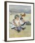 Children Playing on the Beach, 1884-Mary Cassatt-Framed Giclee Print