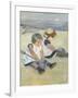 Children Playing on the Beach, 1884-Mary Cassatt-Framed Giclee Print