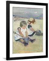 Children Playing on the Beach, 1884-Mary Cassatt-Framed Giclee Print