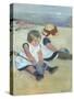 Children Playing on the Beach, 1884-Mary Cassatt-Stretched Canvas