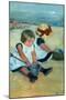 Children Playing on the Beach. Dated: 1884. Dimensions: overall: 97.4 x 74.2 cm (38 3/8 x 29 3/1...-Mary Cassatt-Mounted Poster