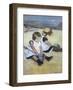 Children Playing on the Beach-Mary Cassatt-Framed Art Print