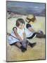 Children Playing on the Beach-Mary Cassatt-Mounted Art Print