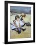 Children Playing on the Beach-Mary Cassatt-Framed Art Print