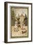 Children Playing Soldiers-null-Framed Giclee Print