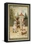 Children Playing Soldiers-null-Framed Stretched Canvas