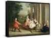 Children Playing with a Hobby Horse, c.1741-47-Joseph Francis Nollekens-Framed Stretched Canvas