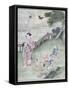 Children Playing with Kites-null-Framed Stretched Canvas