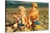 Children Playing with Sand Pails-null-Stretched Canvas