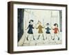 Children Playing-Laurence Stephen Lowry-Framed Art Print