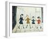 Children Playing-Laurence Stephen Lowry-Framed Art Print