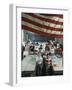 Children Pledging Allegiance to the Flag in a NYC Public Elementary School-Ted Thai-Framed Photographic Print