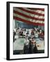 Children Pledging Allegiance to the Flag in a NYC Public Elementary School-Ted Thai-Framed Photographic Print