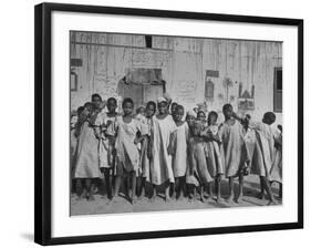 Children Posing for the Camera-null-Framed Photographic Print