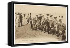 Children Prepared for a Donkey Ride-null-Framed Stretched Canvas