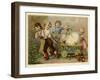 Children Pulling an Enormous Easter Egg-null-Framed Giclee Print