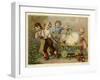 Children Pulling an Enormous Easter Egg-null-Framed Giclee Print