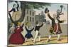 Children Raise their Arms in Joy with their Teacher-Charles Butler-Mounted Art Print