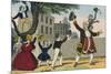 Children Raise their Arms in Joy with their Teacher-Charles Butler-Mounted Premium Giclee Print