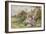 Children Reading Beside a Country Lane-Myles Birket Foster-Framed Giclee Print