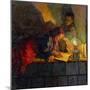 Children Reading by Candlelight-Nikolai Petrovich Bogdanov-Belsky-Mounted Giclee Print