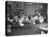 Children Reading in the Reading Room of an Unidentified Branch of the Queens Borough Public Library-William Davis Hassler-Stretched Canvas