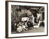 Children Receiving Christmas Presents from Santa Claus-null-Framed Photo
